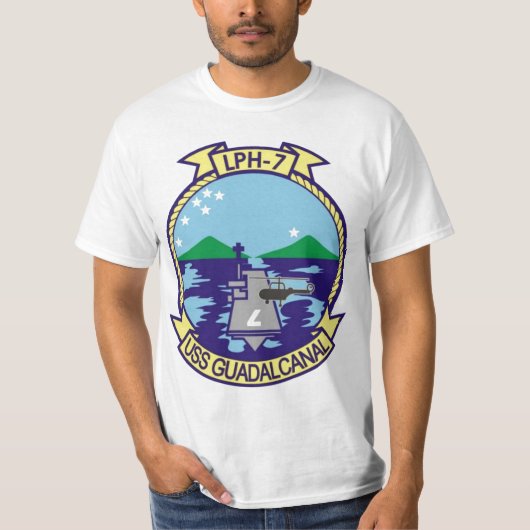 T-shirt Tee - shirt d'USS Guadalcanal (Devant)