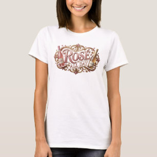 T-shirt Tee-shirt élégant rose ROS ALL DAY