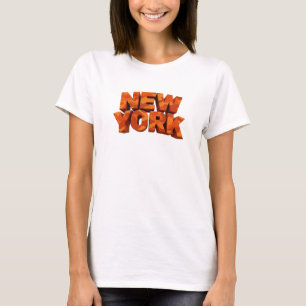 T-shirt Tee-shirt élégant rouge NEW YORK