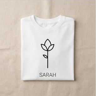 T-Shirt Tee-shirt fille à nom personnalisé