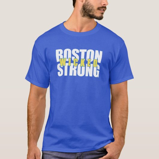 T-shirt Tee - shirt fort mauvais de Boston (Devant)
