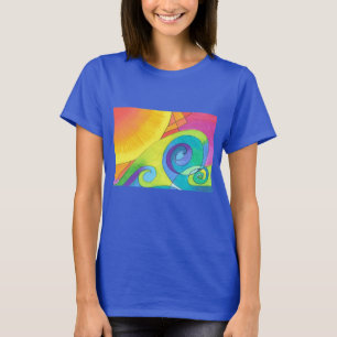 T-shirt Tee - shirt fou de vague