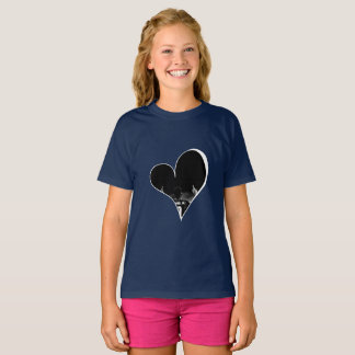 T-shirt Tee-shirt graphique à cœur de football premium pou