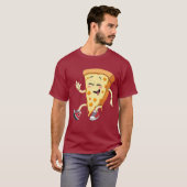 T-shirt tee-shirt graphique amusant en tranche de pizza po (Devant entier)