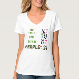 T-shirt Tee-shirt graphique avec un panda mignon et un slo