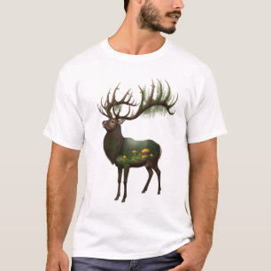 T-shirt Tee-shirt graphique cerf "Forêt Enchantée" – Doubl