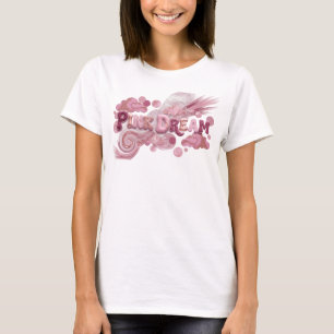 T-shirt Tee-shirt graphique rose ludique RÊVE ROSE
