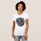 T-shirt Tee shirt graphique vectoriel joueur de fléchettes (Devant entier)