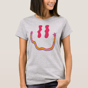 T-shirt Tee-shirt Groovy Smile 🌈✨
