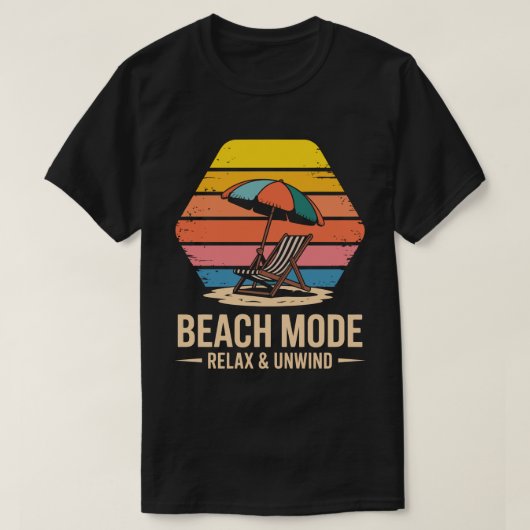 T-shirt Tee-shirt Hexagone Mode Plage (Design devant)
