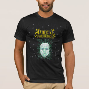 T-shirt Tee-shirt homme inspiré de l'IA   Aï futuriste