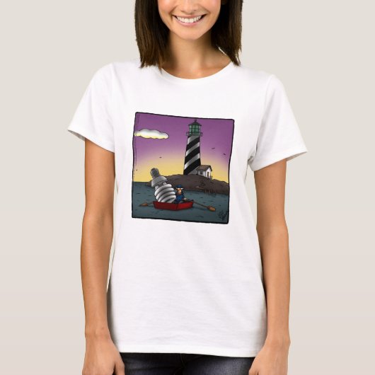 T-shirt Tee - shirt Humour de phare Funny (Devant)
