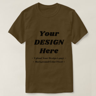 T-shirt Tee-shirt imprimé marron intemporel conçu pour le