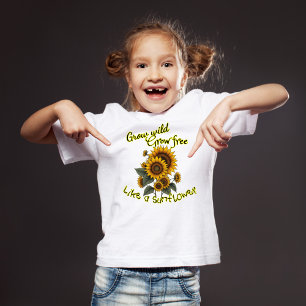 T-shirt Tee-shirt inspirant pour enfants Sunflower Radianc