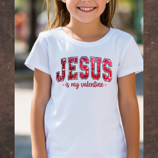 T-Shirt Tee-shirt Jésus est mon Valentin