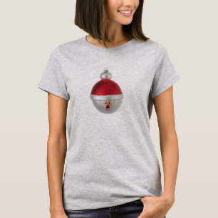 T-shirt Tee - shirt lâche d'ajustement de babiole de Noë