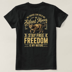 T-shirt Tee-shirt Liberté pour Amoureux de Chats – Audacie