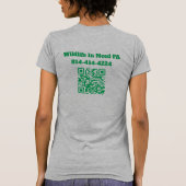 T-shirt tee-shirt logo WIN pour femmes avec code QR (Dos)