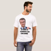 T-SHIRT TEE SHIRT MACRON PRESIDENT (Devant entier)