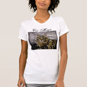 T-shirt Tee - shirt magique de Halloween de chat