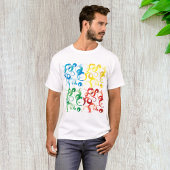 T-shirt Tee-Shirt Mens Couleur Et Formes