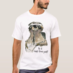 T-shirt Tee - shirt mignon de paresse de bande dessinée