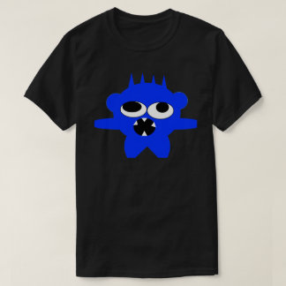 T-shirt Tee-shirt Mini Monstre Bleu avec Graphisme Skullns