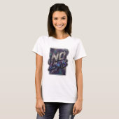 T-shirt Tee-shirt Modern Silver slogan NO LIMITS (Devant entier)
