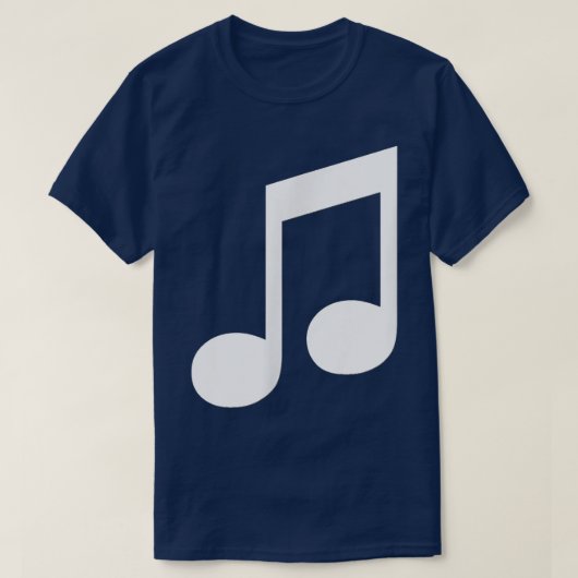 T-shirt Tee-shirt Music 8th Notes (Design devant)
