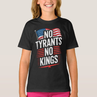 T-shirt Tee-shirt No Tyrants No Kings Activisme Patriotiqu