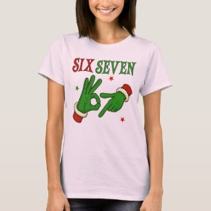 T-shirt Tee-shirt Noël 67 Drôle Génération Z Mème Six Sept