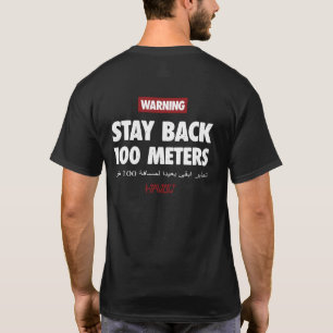 T-shirt Tee-shirt noir 100 mètres pour les vétérans milita