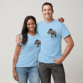 T-shirt Tee-shirt nonchalant Jumbo (Bleu) (Unisexe)