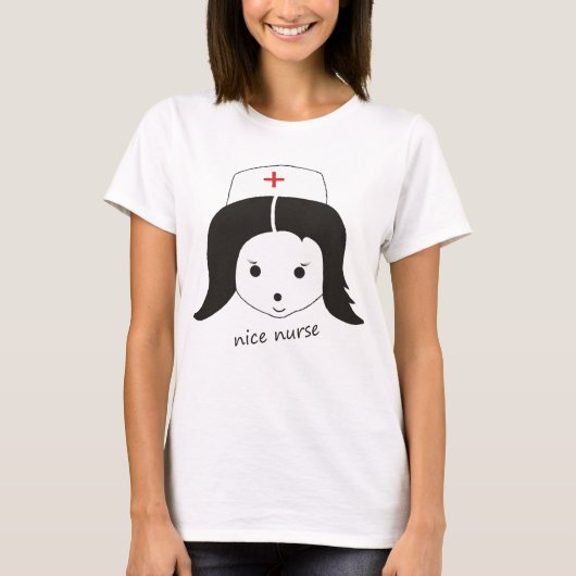 T-shirt Tee-shirt « nurse nice " (Devant)