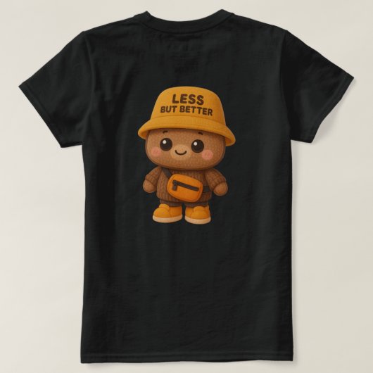 T-shirt Tee-shirt ours à l'ours adorable "Moins mais mieux (Design dos)