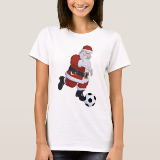 T-shirt Tee - shirt Père Noël de football