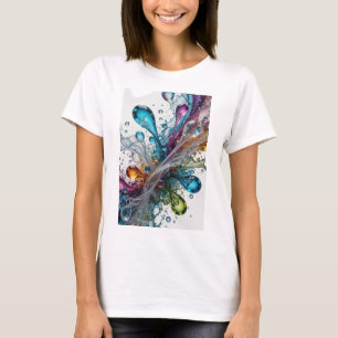 T-shirt Tee-shirt personnalisé ÉCLABOUSSURES D'EAU Argenté
