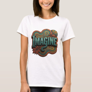 T-shirt Tee-shirt personnalisé IMAGINE sarcelle élégant