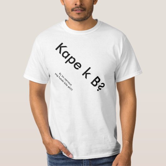 T-shirt tee - shirt pinoy (Devant)