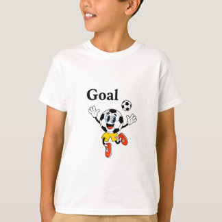 T-shirt Tee-shirt pour enfants avec un but de football m