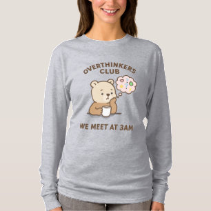T-shirt Tee-shirt pour femmes sur-réfléchies Chemise du