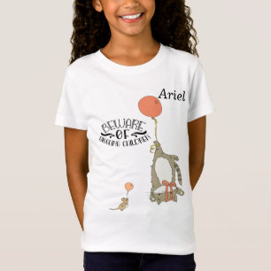 T-Shirt Tee - shirt pour Jeune Fille avec une souris et un