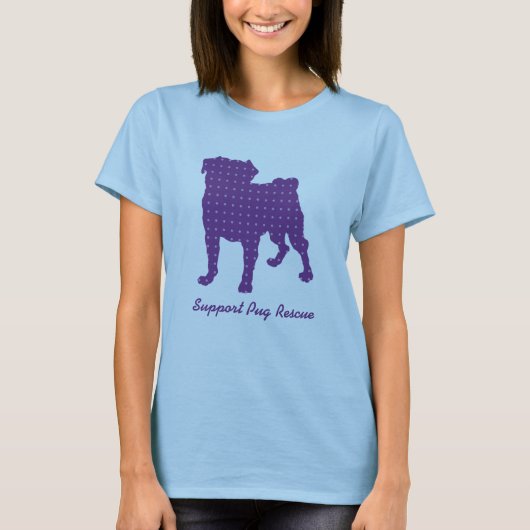 T-shirt Tee - shirt pourpre de Puggy de délivrance de (Devant)