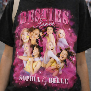 T-shirt Tee-shirt rap de photos de meilleurs amis Vintage