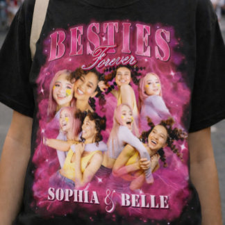 T-shirt Tee-shirt rap de photos de meilleurs amis Vintage 