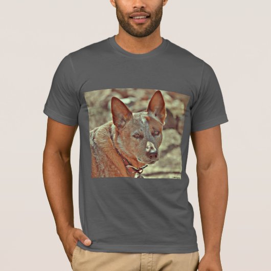 T-shirt Tee - shirt Red Heeler "Boomer" Ultra Coton pour h (Devant)