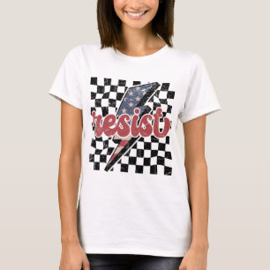 T-shirt Tee-shirt Résister Vintage, Anti-patriotique à car