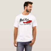 T-shirt Tee - shirt rouge de poissons (Devant entier)