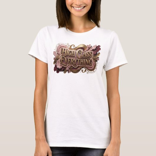 T-shirt Tee-shirt rouge propre HIGH CLASS EVERYTHING (Devant)