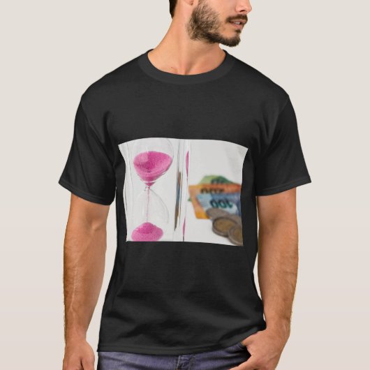 T-shirt Tee-shirt sablier Temps & Richesse (Devant)